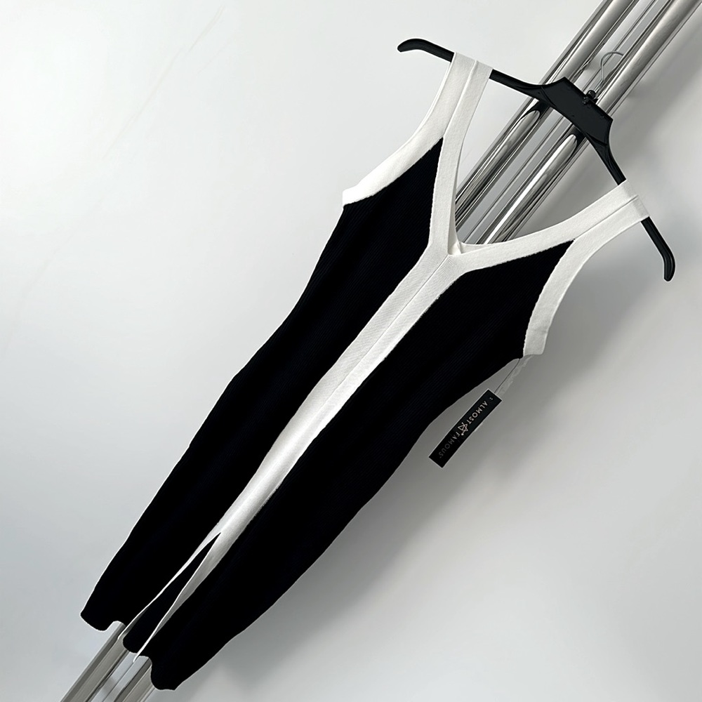 Almost Famous Classic black and white dress S